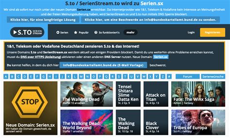 serien.sx statt s.to: erste DNS